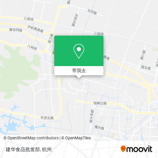 建华食品批发部地图