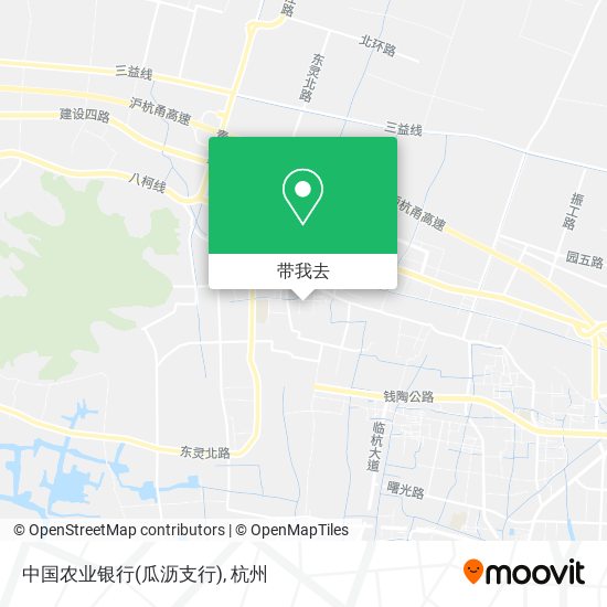 中国农业银行(瓜沥支行)地图