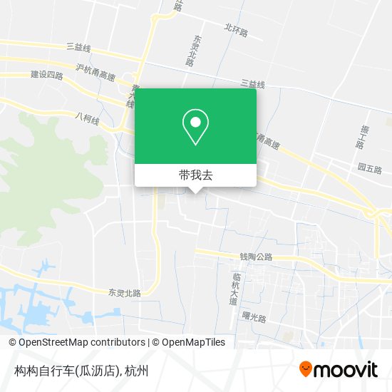 构构自行车(瓜沥店)地图