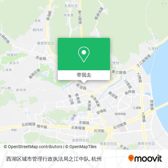 西湖区城市管理行政执法局之江中队地图
