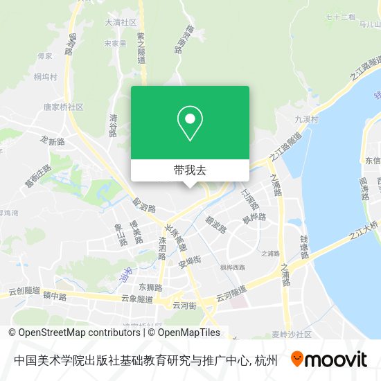 中国美术学院出版社基础教育研究与推广中心地图