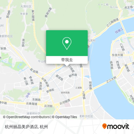杭州丽晶美庐酒店地图
