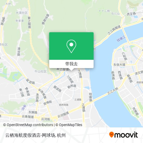 云栖海航度假酒店-网球场地图