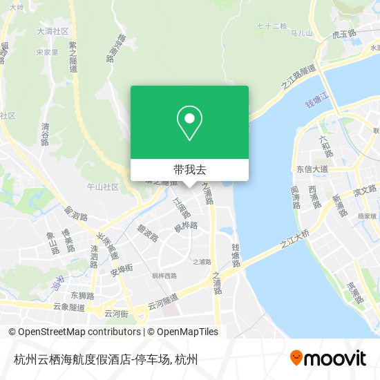 杭州云栖海航度假酒店-停车场地图