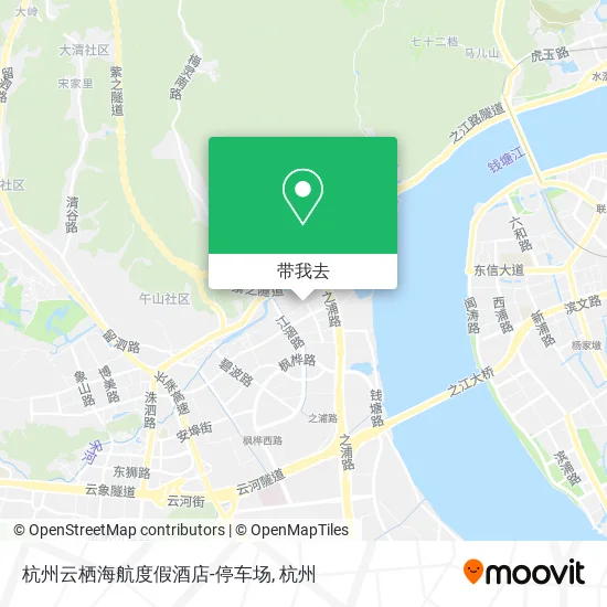 杭州云栖海航度假酒店-停车场地图