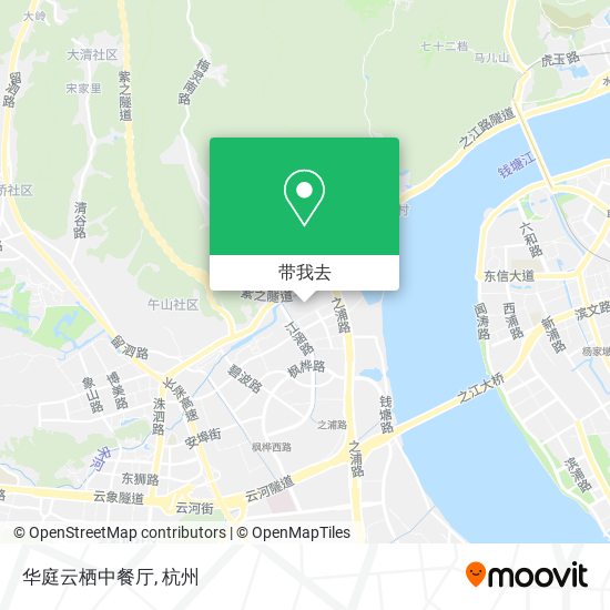 华庭云栖中餐厅地图