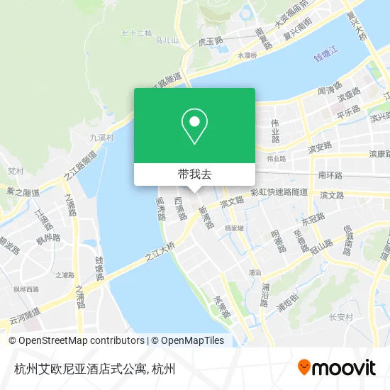 杭州艾欧尼亚酒店式公寓地图