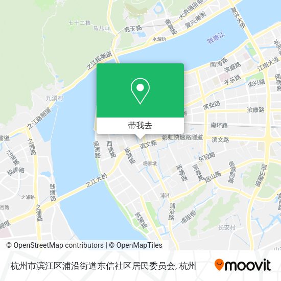 杭州市滨江区浦沿街道东信社区居民委员会地图