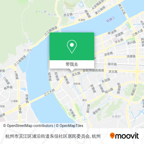 杭州市滨江区浦沿街道东信社区居民委员会地图