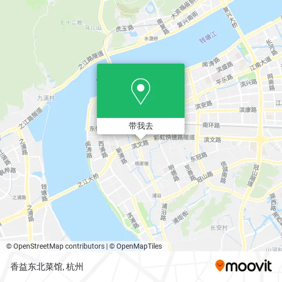 香益东北菜馆地图