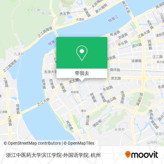 浙江中医药大学滨江学院-外国语学院地图