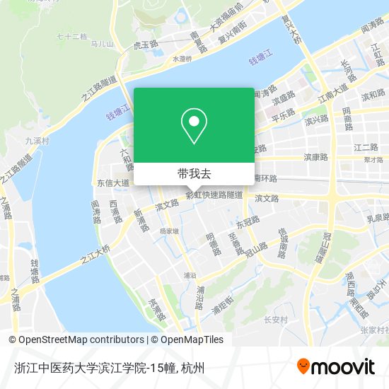 浙江中医药大学滨江学院-15幢地图
