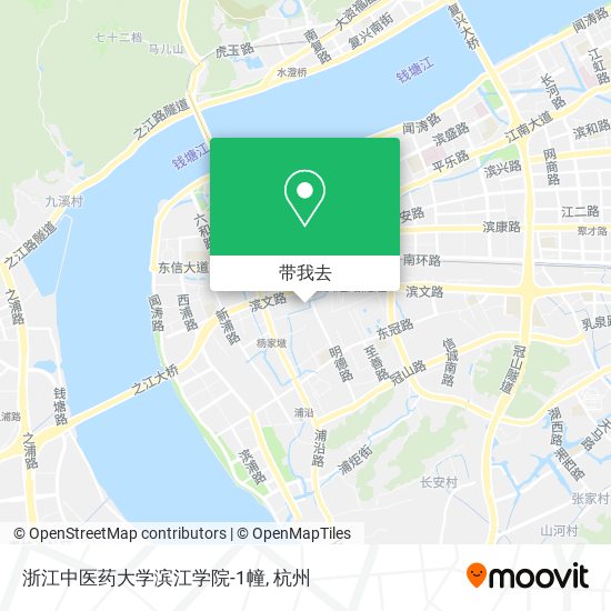 浙江中医药大学滨江学院-1幢地图