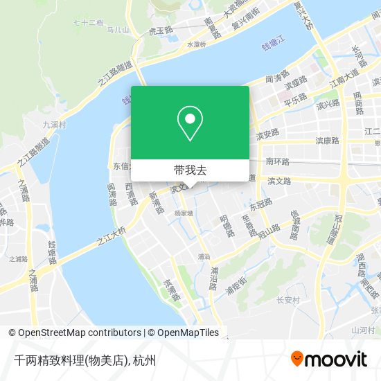 千两精致料理(物美店)地图