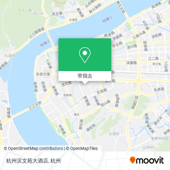 杭州滨文苑大酒店地图