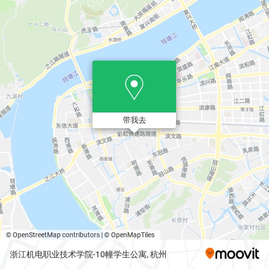 浙江机电职业技术学院-10幢学生公寓地图