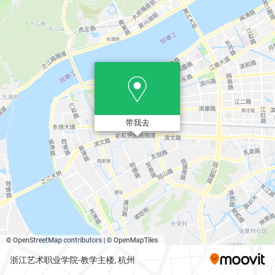 浙江艺术职业学院-教学主楼地图