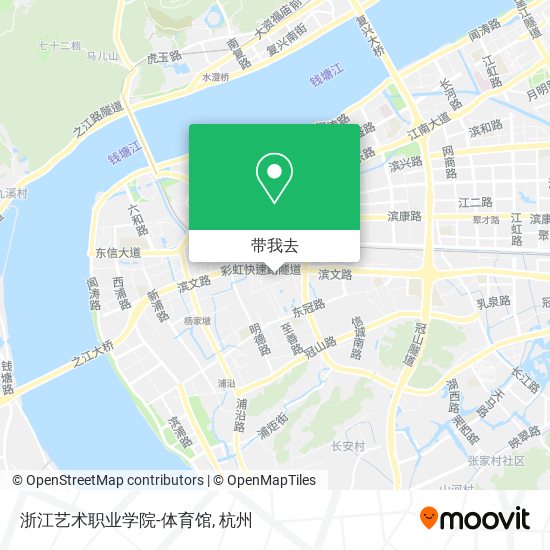 浙江艺术职业学院-体育馆地图