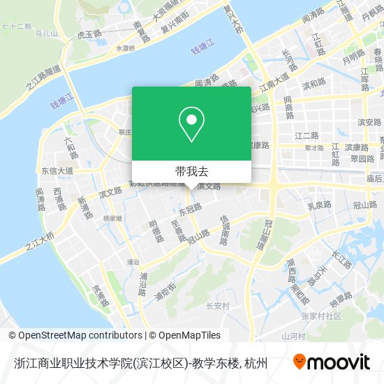 浙江商业职业技术学院(滨江校区)-教学东楼地图