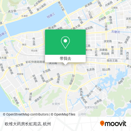 欧维大药房长虹苑店地图