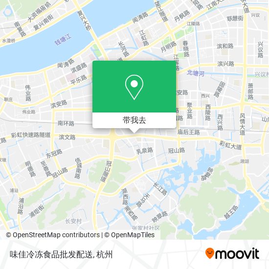 味佳冷冻食品批发配送地图