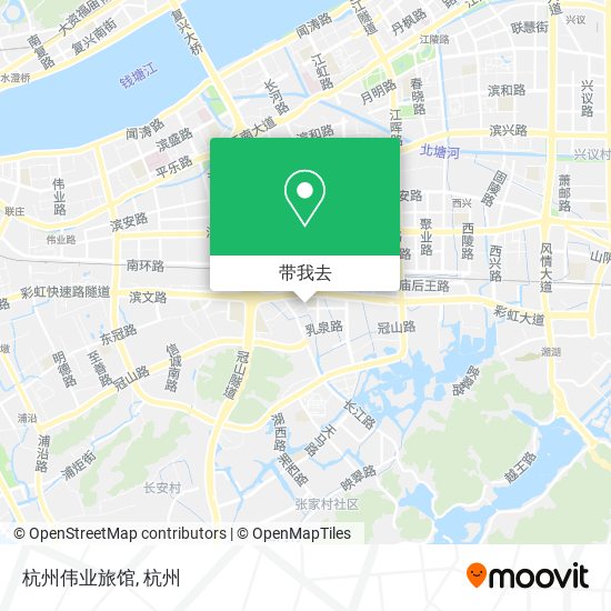 杭州伟业旅馆地图