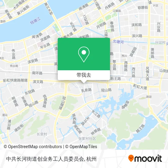 中共长河街道创业务工人员委员会地图
