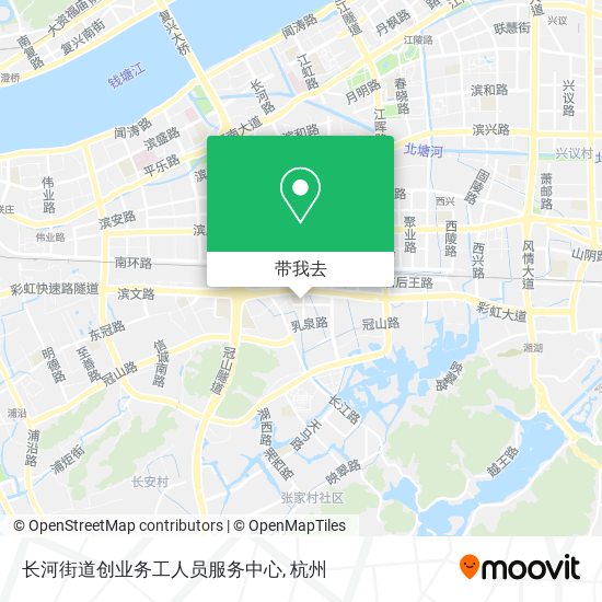 长河街道创业务工人员服务中心地图