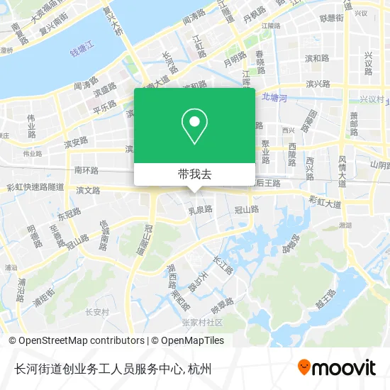 长河街道创业务工人员服务中心地图