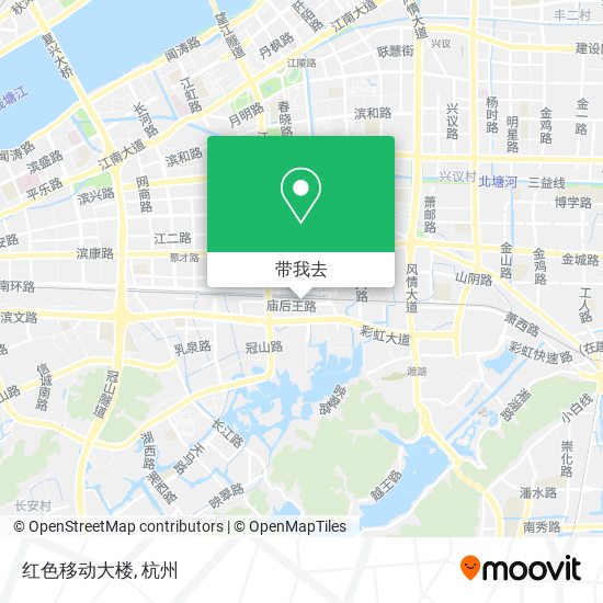 红色移动大楼地图