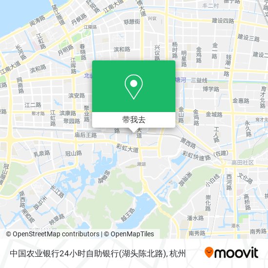 中国农业银行24小时自助银行(湖头陈北路)地图