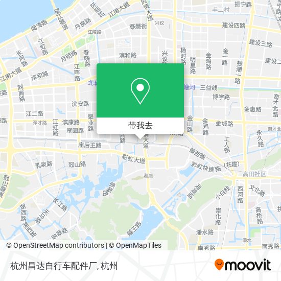 杭州昌达自行车配件厂地图