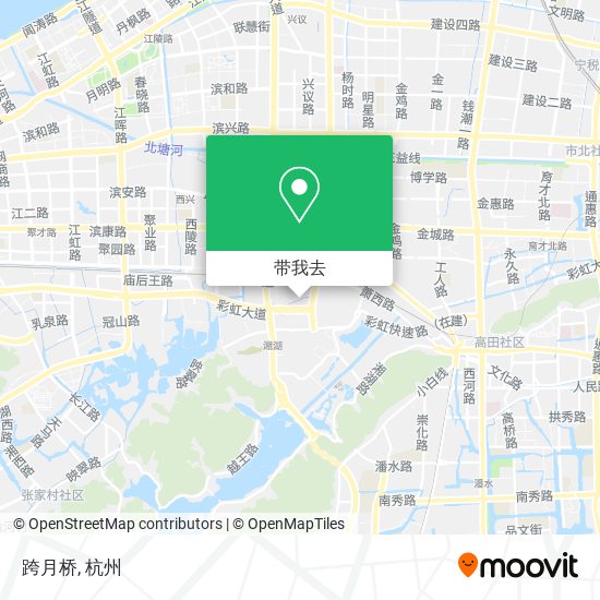 跨月桥地图
