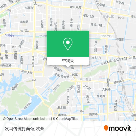 次坞传统打面馆地图