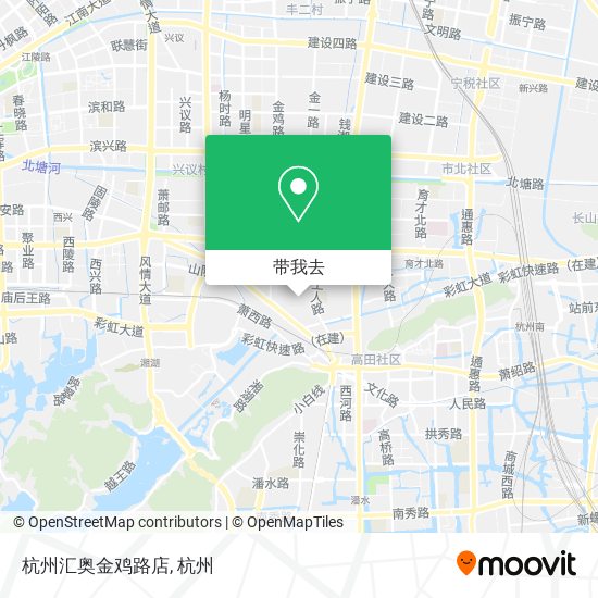 杭州汇奥金鸡路店地图