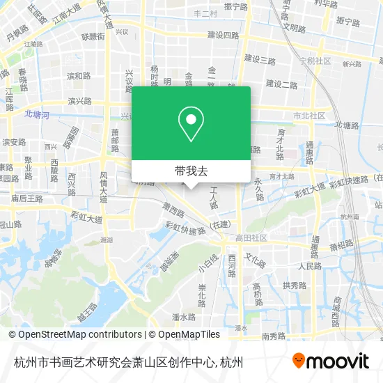 杭州市书画艺术研究会萧山区创作中心地图