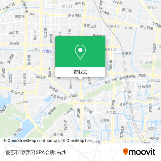 丽莎国际美容SPA会所地图