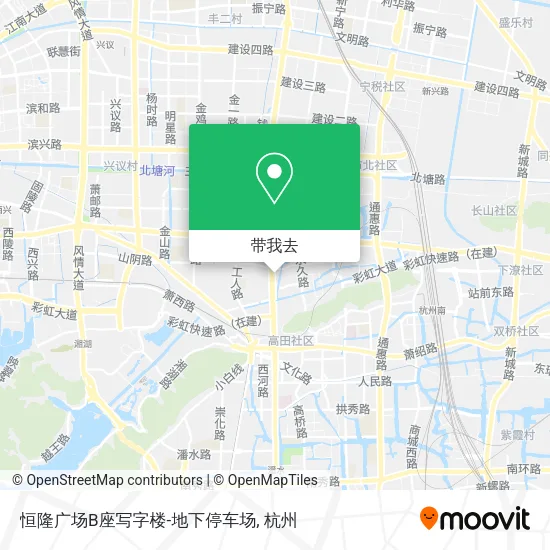 恒隆广场B座写字楼-地下停车场地图