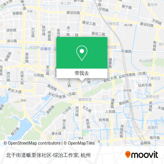 北干街道畈里张社区-综治工作室地图