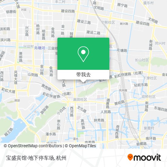 宝盛宾馆-地下停车场地图