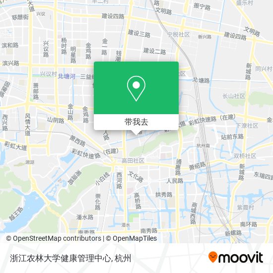 浙江农林大学健康管理中心地图