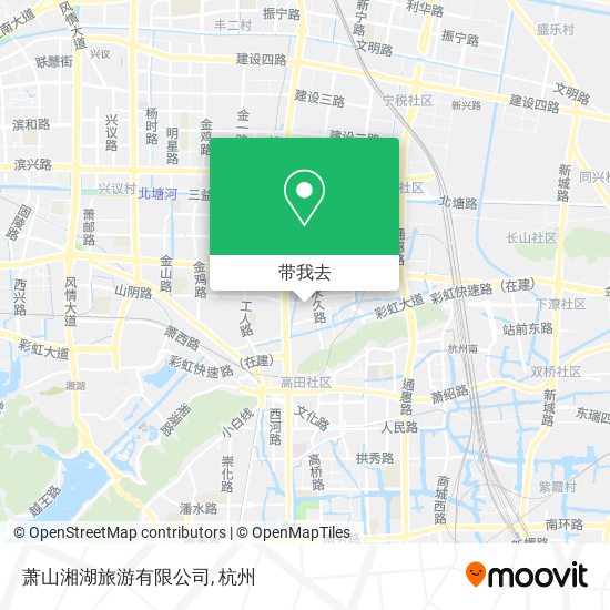 萧山湘湖旅游有限公司地图