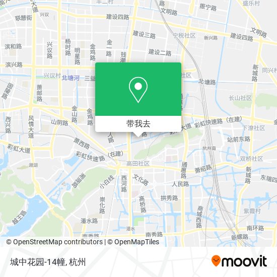 城中花园-14幢地图