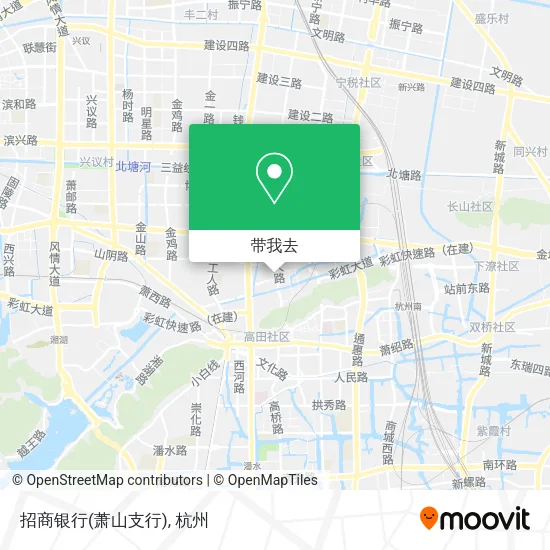招商银行(萧山支行)地图