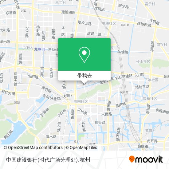 中国建设银行(时代广场分理处)地图