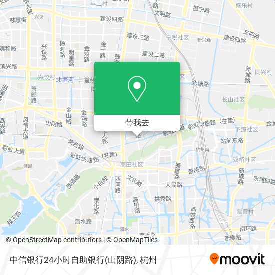 中信银行24小时自助银行(山阴路)地图