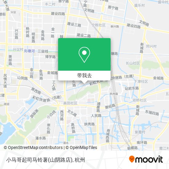 小马哥起司马铃薯(山阴路店)地图