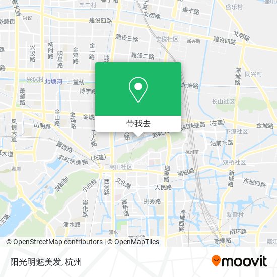 阳光明魅美发地图