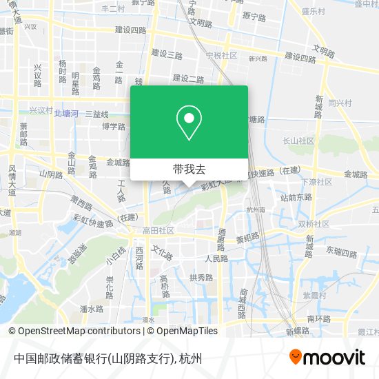 中国邮政储蓄银行(山阴路支行)地图