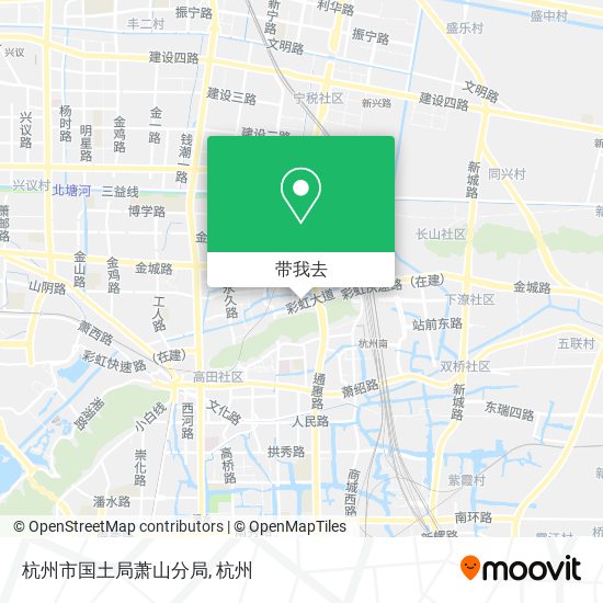 杭州市国土局萧山分局地图